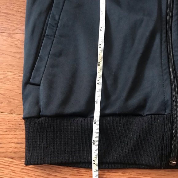 Old School Vintage Adidas Black Track Suit Jacket Size Small (XS) - Picture 7 of 15